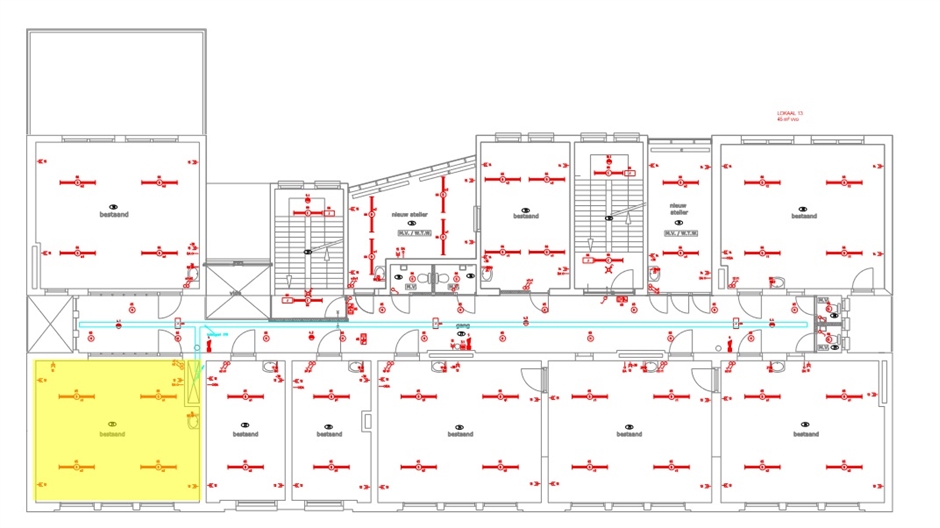 Tekening Rombout Hogerbeetsstraat 109 ruimte 8